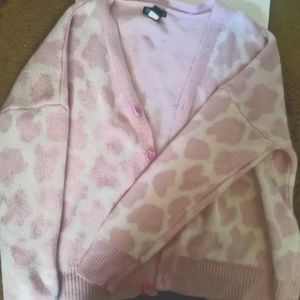 Hot topic Strawberry cow cardigan